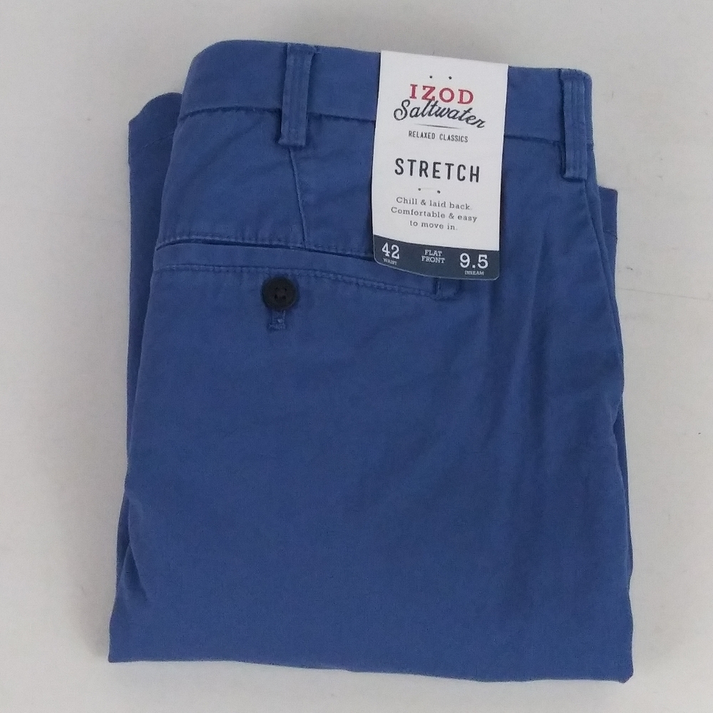 COPY - Izod relaxed classic flat front shorts men size 42